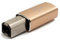SYSTEM-S USB 3.1 MIDI Adapter Typ C Buchse zu 2.0 Typ B Stecker Kabel in Gelb
