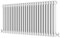 Radbliss Horizontal Traditional 2 Column Radiator 600x1190mm White Cast Iron Style Design RAD Central Heating