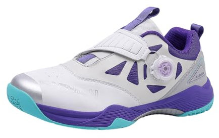 Kraftpaid Scarpe da Tennis da Uomo,Scarpe da Ping Pong da Badminton,Scarpe da Allenamento da Tennis,Scarpe da Badminton,Scarpe per Badminton Adulto,Suitable for Indoor Tennis,Squash,Table Tennis