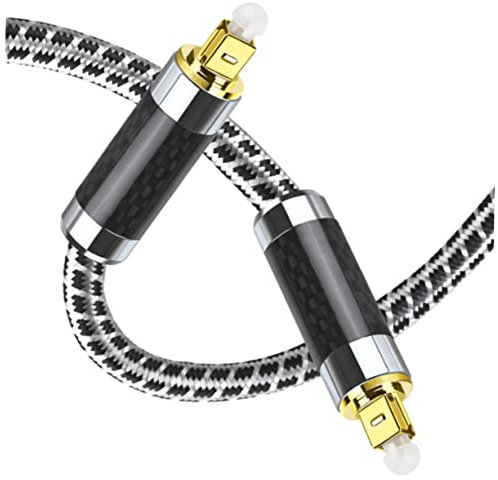 BELLIFFY Optisches Audiokabel Flexibles Glasfaserkabel Mit Vergoldetem Für Soundbar Dvd-player Und Heimkino Hohe Signalübertragung Robust Und Langlebig
