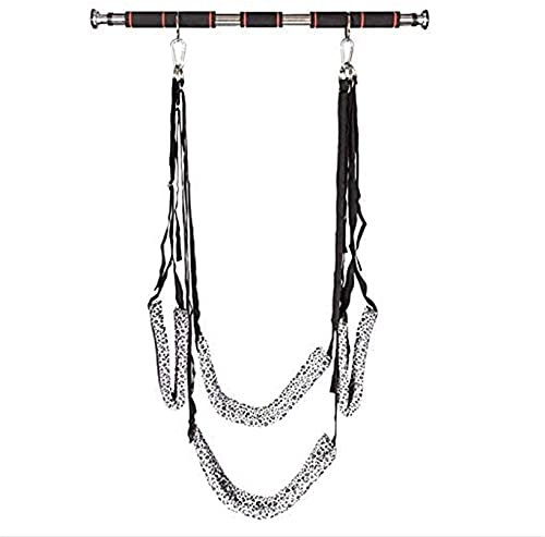 ZTHBYSB Paare Fantasy Sex Schaukel, Erwachsene Indoor Liebesschaukeln mit Verstellbarer Nylongürtel und Edelstahl Stützstange, SM Fetisch Erotiek Türswing Sexspielzeug