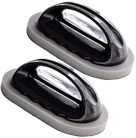 COLLBATH 2piezas Esponjas De Esmeril con Mango Ergonómico para Limpieza Profunda Cocina Resistente y No Raya para Platos Ollas y Superficies Diversas