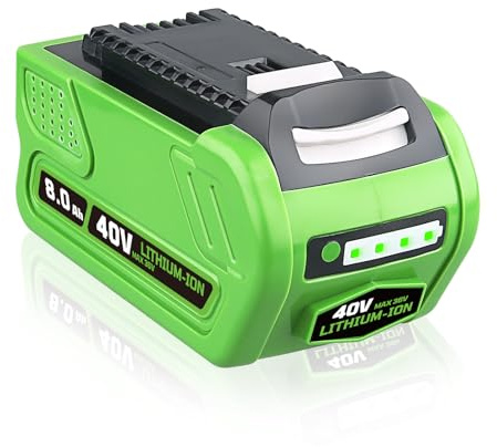 29462 40 V 8,0 Ah Li-Ionen Kompatibel mit Greenworks 40 V Akku Ersatz für Greenworks Akku 40 V Kabellose Elektrowerkzeuge 29462 29252 20202 22262 25312 25322 20642 22272 27062 21242