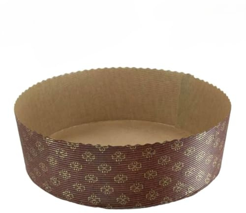 GLOTOMANIA SL Molde de Papel para Bizcocho Bajo 20 x 6 CM (10 UNIDADES)