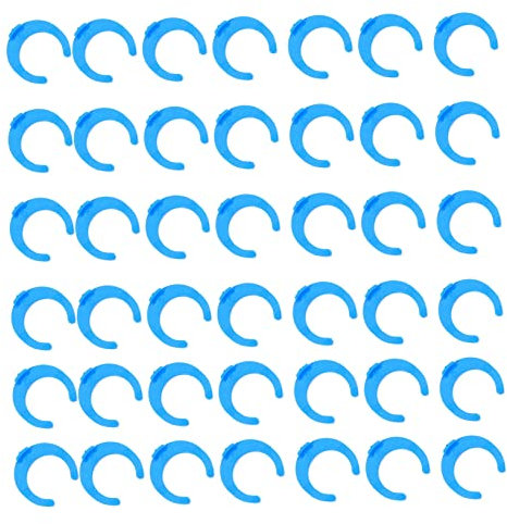 TOPPERFUN 100pcs 1/4 Inch Locking Clips Water Filter Replacement Parts Compatible Reverse Osmosis System Quick Connect Connectors for Home Purification