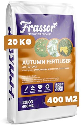 Höstgräsmattegödsel Allt-i-1 granulär 20 KG | NPK 6-3-12 + 3MgO | För gräsmatta, jordförbättring, starka rötter, långverkande näring – Frassor