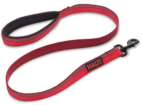 Halti Lead For Dogs, Size Large, Red, 1.2m, Premium Nylon Puppy & Dog Leash, Reflective, Neoprene-Padded Handle, Comfortable & Easy to Use, Multiple Colours for Small, Medium & Large Dogs