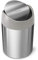 simplehuman CW2084 1.5L Mini Bin, Kitchen Tabletop, Desktop or Dressing Table, Balanced Swing Lid, Lift-Off Lid, Easy to Clean, Fingerprint-Proof, Brushed Stainless Steel
