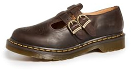 Dr. Martens Women's 8065 Mary Jane Loafers, Dark Brown Crazy Horse, 7 Medium US