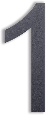 nanlyiau 8in numéro maison noir Numéro de Maison numero maison Acier inoxydable de numéro de rue Aspect flottant, facile à installer et fait de solides SUS304(black 8in1)