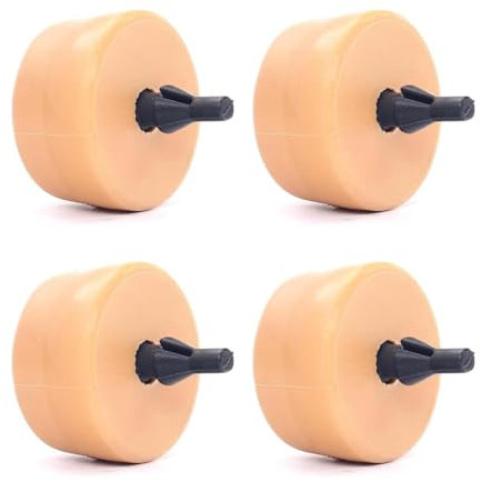 Wjelet 4er Set Federung Blattfeder Anschlagpuffer für Caddy 2K Gummipuffer Hintere Blattfeder Blattgummi Hinterachse Feder für Caddy 3 2004-2015, 2K0511155A (4)