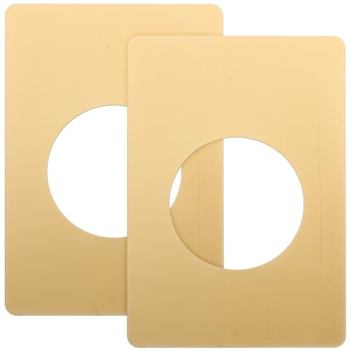 HOLIDYOYO 2Piezas Placas De Refuerzo Para Cerraduras De Puerta De Inoxidable Cubiertas De Embellecedores Para Pomo De Puerta Reparación