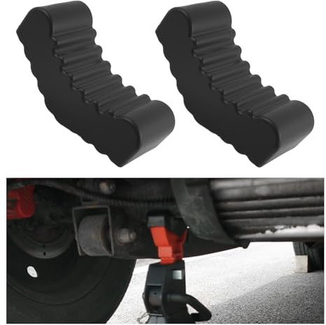 2PCS 3 Ton Jack Stand Pads Rubber,Non-Slip Heavy Duty Floor Jack Pad for Cushioning Protection,Professional Jacks Stand Rubber Pads Car Accessories for 2-3 Ton Floor Jacks Stands