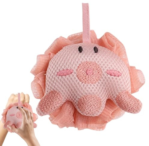 Spugne per bambini per il bagno | Carino Scrubber | Forma di animale Kid Loofah | per bambini lavaggio del corpo pulizia bagno bagno doccia casa