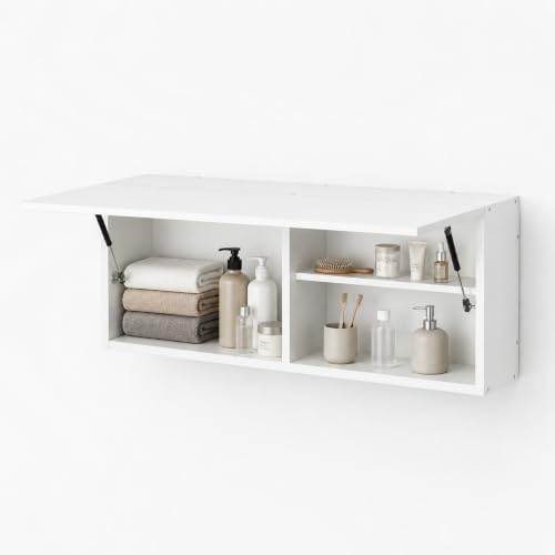 PURELLEL Mueble de baño colgante 100x40x25 cm Blanco