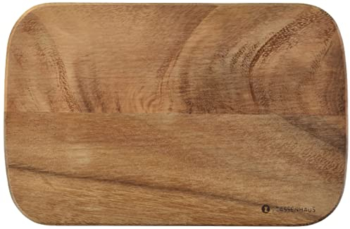 Zassenhaus Frühstücksbrettchen Holz | 2er Set | aus nachhaltiger Akazie | Brotzeitbrett | pflegeleicht | robust | 26 x 17 cm