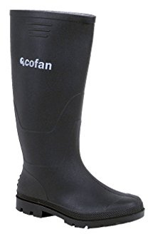 Cofan Bota de Agua | Alta | Fabricada PVC | Color Negro | Recubrimiento Interior de Punto