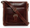 SID & VAIN kleine Schultertasche echt Leder - Handtasche Yale - Umhängetasche Damentasche mit Schultergurt - Ledertasche Damen braun handgefertigt