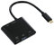 Hama USB-Type-C-Hub mit 2x USB-3.1, 1x USB-C, 1x HDMI (USB-Verteiler für Laptop/PC/Smartphone/Tablet mit USB-C-Anschluss, OTG-fähig, 3-fach USB, Thunderbolt-3-kompatibel) USB Mehrfach-Adapter, Schwarz