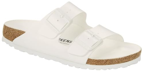 Birkenstock Damen 40 Slides, Triples White 1019046, EU