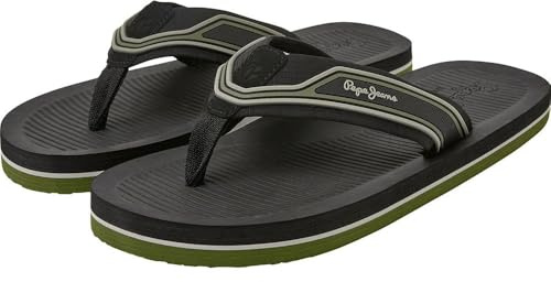 Pepe Jeans Herren South 2.0 SS23 Beach Sandals, Black, 42 EU