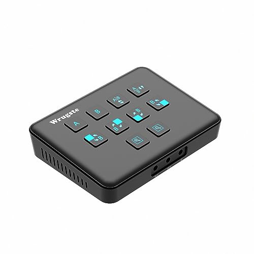 Wrugste Dual Channel HDMI USB3.0 Video Capture Card, 1080p60fps Video Loopout y Capture, 30ms Ultra Low Latency, Streaming y Grabación a PS4/5, Switch, OBS y más para PC y Mac