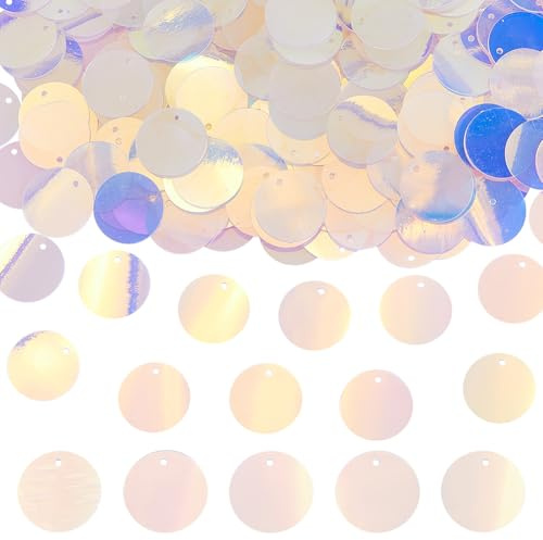SUNNYCLUE 1 Box 300 Stück PVC Pailletten Flache Runde Pailletten 20mm Kunststoff Schillernde Applikation Pflaumenfarbener Glitzer Pailletten Mit Losem Loch Für Schmuck Nähen Basteln DIY Stickerei Ver