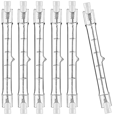 eyYvxmep Halogen glödlampa R7S 118 mm 200 W 230V halogenlampa R7S dimbar halogen rod lampljus 6 pack