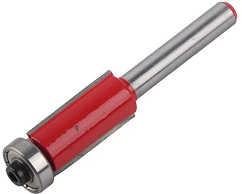 1 fraise à queue droite 1/4'', fraise à affleurer à roulement, 12 mm, outil de finition de précision pour bois lisse, pour bricoleurs