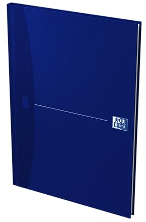 Oxford gebundenes Buch A4 kariert 192 Seiten, smart blue/blau