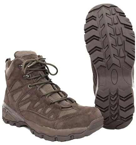Mil-Tec Bottes de randonnée Squad pour homme, marron, 45 EU