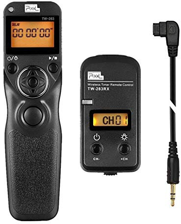 Pixel LCD Disparador Inalámbrico Temporizador Cámara Mandos a Distancia TW283-S1 Compatible con Sony a100 a200 a300 a350 a400 a450 a500 a550 a560 a580 a700 a850 a900 a37 a55 a57 a65 a67 a77II a99II