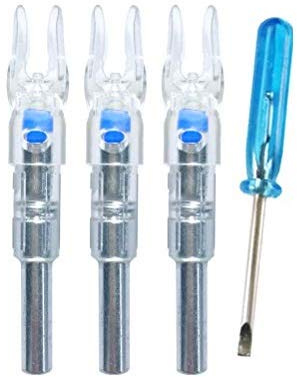 Deeabo Cocche Luminose a Forma di Freccia 3 Pezzi da Caccia da Caccia Arco Illuminato da 6 2 Mm con Freccia Illuminata a Coda di Coppa Luminosa Blu Blu