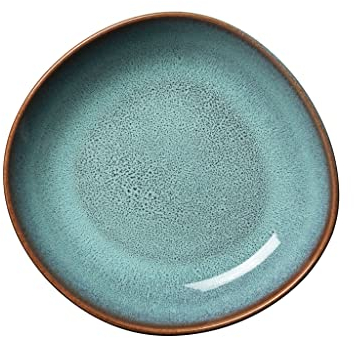 Like. by Villeroy and Boch – Lave glacé Small Shallow Bowl, 22 x 21 x 4.2 cm, Stylish Bowl Made from Stoneware for Small Side Dishes and Salads, Dishwasher and Microwave-Safe