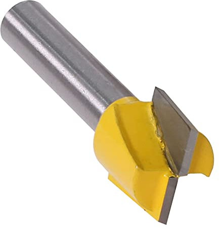 1-Inch Diameter Bottom Cleaning Router Bit ,8mm Shank 2 Flutes Carbide Tipped Cutter Surface Planing Tool ( Cutting Edge Length : 8MM )