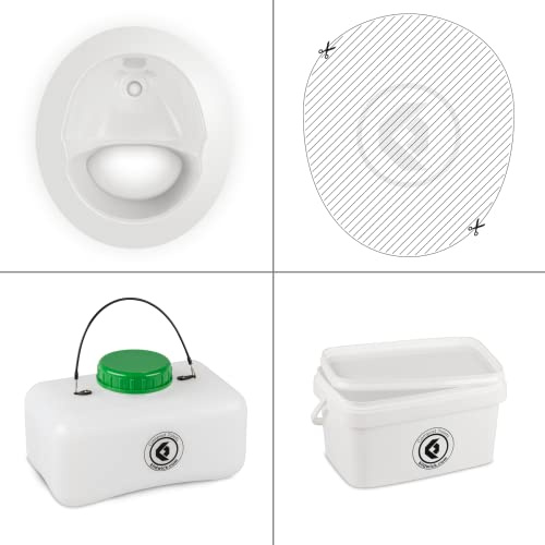 FreeLoo S Trenntoilette Bausatz Klassik weiß