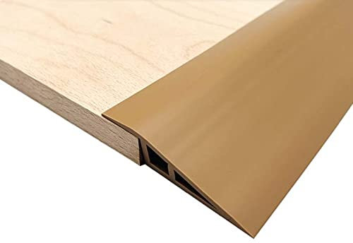 Schwellenrampe Rollstuhlrampe, Türschwellenrampe Selbstklebend, Rampe Türschwelle, Schwelle Übergangsschiene, Bordsteinrampe für Badezimmer, Türöffnungen, Türen (1,5cm/braun 2m)