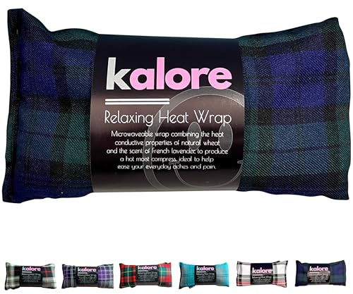 Kalore microwavable Neck and Shoulder Wrap - Relaxing Lavender Heat bag - Tartan Cotton Fabric