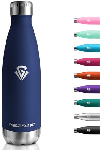 Trinkflasche 750ml, Thermosflasche Kohlensäure Geeignet, Isolierflasche BPA-Frei Auslaufsicher, Vakuum Thermosflasche, Wassflasche Edelstahl für Sport, Erwachsener, Kinder, Fussball, Uni, Reisen