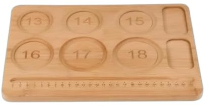 FytStycale Plateau Perles avec Rainures Lisse Plateau à Perles Portable Planche à Bijoux pour Loisirs Créatifs, Modèle Simple 13-18