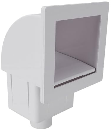 Fesjoy Skimmer para Piscina Construcción ABS Portátil Compacta Operación Fácil y Rápida para Agua Limpia de la Piscina