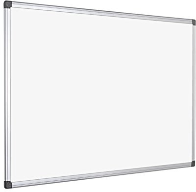 Bi-Office Maya Dry Wipe Aluminium Framed Double Sided Whiteboard 60x45cm