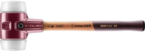 Halder 3007080 Simplex Soft-Face Super Plastic Mallet, Multi-Colour, 80 mm