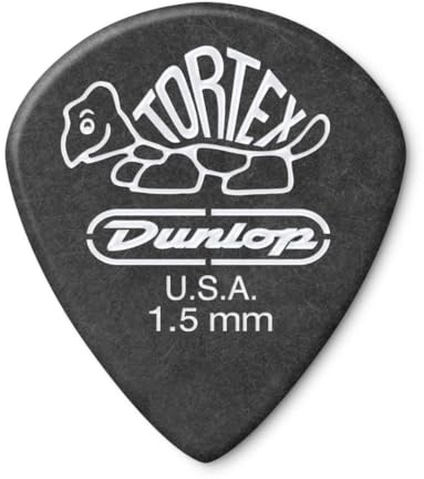 DUNLOP - 482P1.50 PITCH BLACK JAZZ III 1.50, Player's Pack da 12 plettri Pitch Black Standard 1.50mm