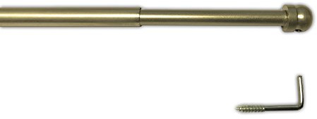 Messingstange, ausziehbare Gardinenstange, messing-matt, 80-150 cm