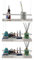 Fenster-Pflanzenregal, Durchsichtige Hängende Wandregale mit Seil, Kunststoff-Lagerregal für Pflanzen, Schwimmende Acryl-Pflanzenhalter für Den Innenbereich für Wohnzimmer, Küche,(3 Schichten)