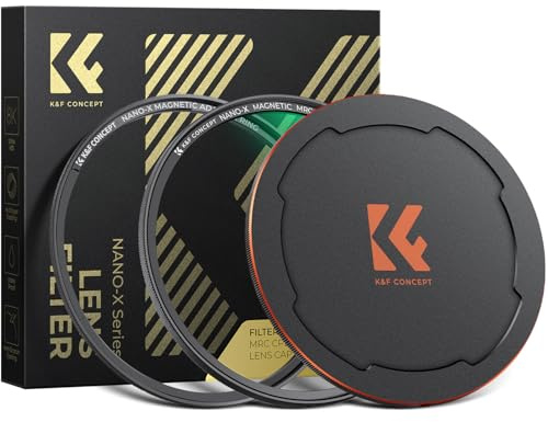 K&F CONCEPT Magnetic 82mm Circular Polarizers Filter (Magnetic Polarizing Filter + Magnetic Basic Ring + Lens Cap) with 28 Multi-Layer Coatings CPL Filter for Camera Lens (Nano-X Series)