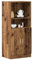 Generisch Küchenschrank Altholz-Optik 57x41,5x131,5 cm Holzwerkstoff,jiangboyue-860128