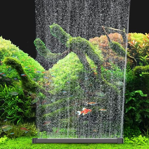 hygger Sauerstoff Aquarium, Luftstein Für Aquarium 40CM,Sauerstoff Blasenstreifen, Aquarium Luftausströmer Steine Diffusor, Sprudelstein für Aquarium Set mit Luftschlauch für Süßwasser Salzwasser