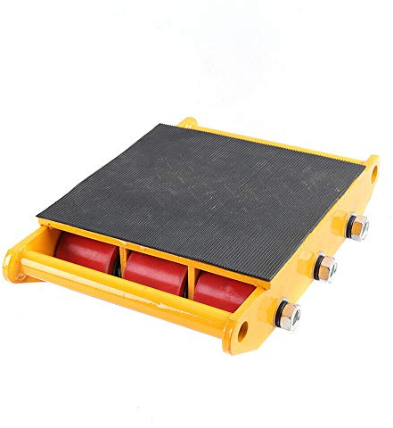 15T Machinery Mover Dolly 33000 lbs Capacity Industrial Skate with 360° Rotation & 9 Rollers HeavyDuty Moving Wheel Kit for Equipment Transport
